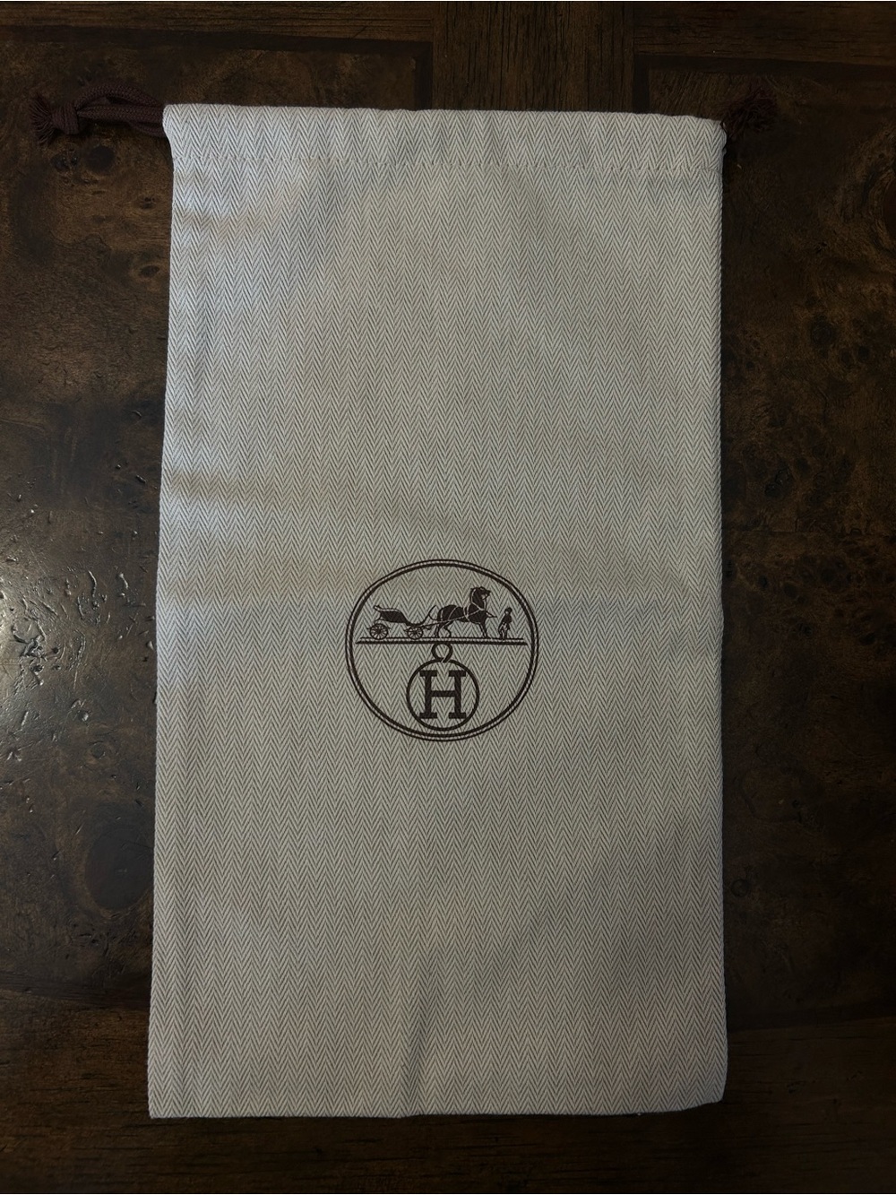 Hermes Dust Bag 14” x 8”